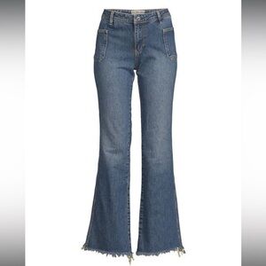 Free People IZZY Low Rise Flare raw ham jeans